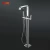Import bathroom fittings faucet Filler Stainless Steel Floor Mount Bathtub Shower Faucet with Handheld Sprayer Brushed Nickel from China