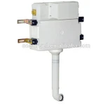 Bathroom pneumatic dual flushing universal concealed toilet tank