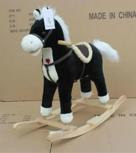 beautiful 6-colors soft stuffed plush animals rocking horse(CE/EN71)