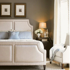 Beautiful Nordic luxury double king queen size bed room Home furniture bedroom set