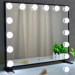 BEAUTME Hollywood Salon Vanity Make Up Wall Bathroom Makeup Mirror With LED Light Bulb Lamp