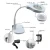 Import BEST 9145 High Quality LED Light 5X Portable Glass Wireless Table Lamp Magnifier Magnifying Lamp from China