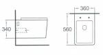 Best price fashion design bathroom rectangle wc toilet ceramic wall-hung toilet bowl 045B