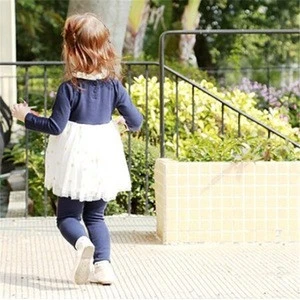 Best Quality Good Selling Baby Girls Elastic Cotton Dress Pants