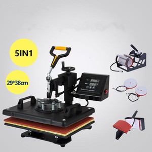 Best seller  5 in 1 sublimation  heat press machine for Tshirt and cup etc