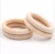 Import Best seller Customized Logo Natural Wooden Round Baby Teething Circle Cherry Wood Rings from China