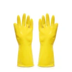 Best selling alkali and acid resistant full of toughness free cleaning household rubber gloves