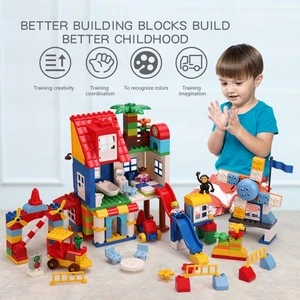 Best Selling Child Diy Happy Manor Building Block Puzzle Toy Windmill
