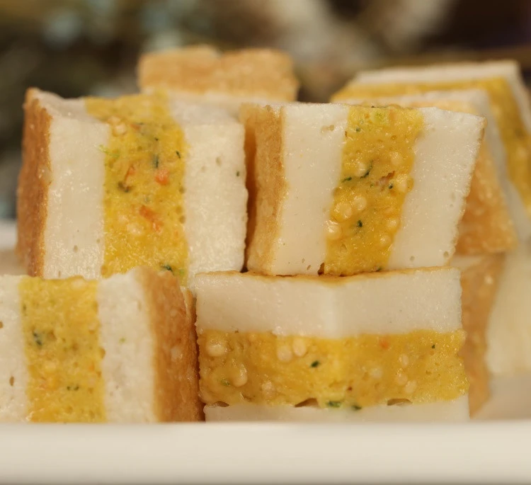 Best selling frozen sandwich fish roe fish tofu surimi food for hotpot