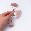 best selling products jade facial roller natural stone scraping plate rose quartz
