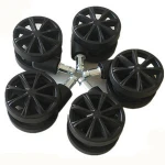 best selling products online hollow out 2.56 inch cool plastic swivel caster for gaming chairs
