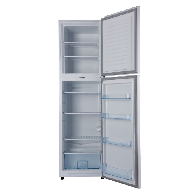 Biggest Size 2 doors Solar Powered Fridge Refrigerator Freezer With Compressor Inside
