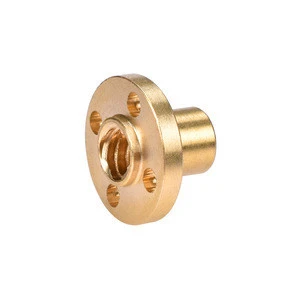 BIQU T8 Lead 8mm Pitch 2mm Brass Nut Copper Trapezoidal Screw Nut for 3d printer T8 Screw