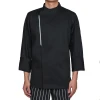 Black Chef Jacket Long Sleeve Chef Coat Restaurant and Hotel Uniform