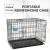 Import Black pet house sturdy dog cage easy carry waterproof dog cage door and lock design pet carrier dog kennel cages from China