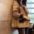 Import black suede jacket women outerwear hooded windbreak jacket from China