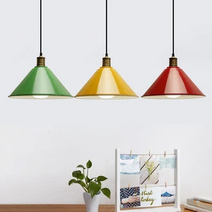 Black white red green yellow orange blue color and Aluminum Material pendant lamp led indoor lighting