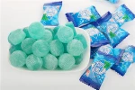 Blue color hard bulk mint candy