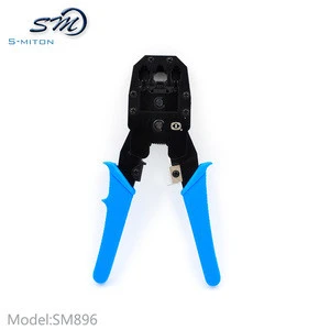 Blue Color Modular Plug Crimping Tool RJ45 RJ11 RJ12 RJ22 with Stripper Tool