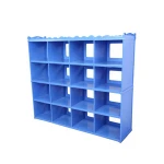 blue kids plastic toy storage cabinet