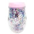 BPA-free glitter plastic double wall egg-shape wine tumbler with lid, drink cup with straw