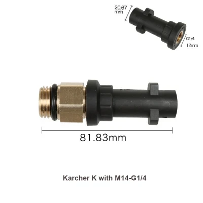 Brass Pressure Washer Gun Adapter with M14*1.5 Thread