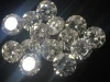 Brilliant round cut synthetic polished diamonds white color