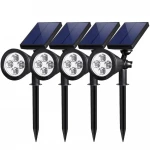 BSCI Solar Power Spotlight Garden Lawn Lamp Landscape Spot Lights led lighting garden solar led light