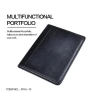 BWA-16 new arrival office file folder with lock / business a4 leather document folders / fancy presentation leather folder