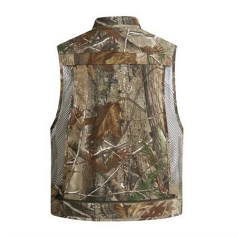 Camouflage Mesh Multi Pockets Vest Fishing Hunting Vest Shooting Waistcoat Sleeveless Jacket