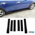 Carbon Fiber Universal For Any Cars side skirt    Car External Protector Front Bumper Lip Car Three-Segment Front Shovel