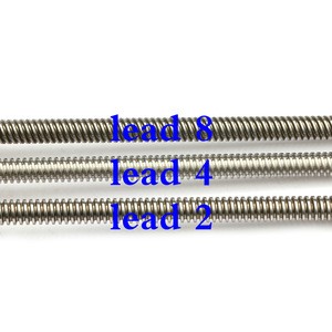 Carbon steel material 8mm lead screw TR8*2 TR8*4 TR8*8