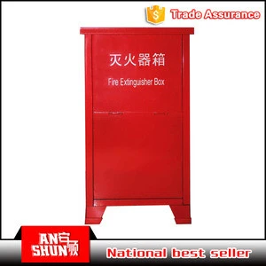 CAS-120 fire extinguisher and fire hose reel box metal double door fire cabinet