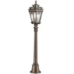 Cast Aluminium Black Finish Tournai Outdoor Pillar Lantern Light