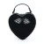 Import chain bag straps crossbody WL-2023D mini bag for kids PU leather Messenger Bag black heart shaped from China