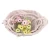 Import cheap power coated wholesale oval storage wire baskets with fabric liner set of 3 from China