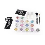 Cheap price customized logo 15 colors temporary body glitter shimmer tattoo set  for body and nails