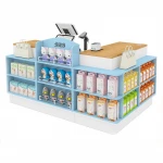 Cheap Supermarket shop counter design india facilitate shop cash counter design grocery store checkout counter