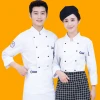 Chef Uniforms Custom long sleeve  Restaurant Bar Waiter Hotel Staff Uniform