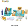 child supermarket cart with a toy car and cash register plastic pretend kids supermarket toy