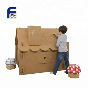 Children&#39;s toy house cardboard paper model