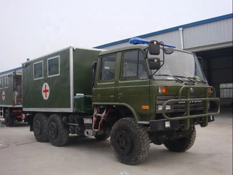 china Dongfeng 4wd 4x4 6x6 left/Right hand drive military ambulance for sale