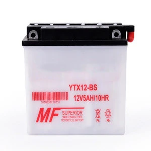 China Manufacturer High Performance Rechargeable Sealed Battery 12v Lead Non-Acid Dry Battery Motorcycle Use