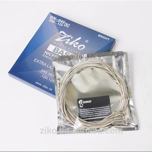 China musical instruments manufacturers factory 5 five strings transparent electric bass guitar string