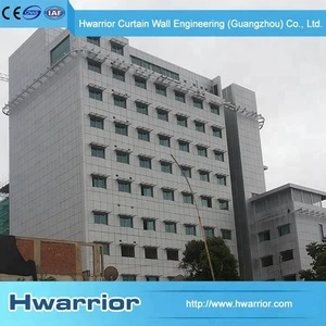 china safety tempered glass aluminum curtain wall manufacturer