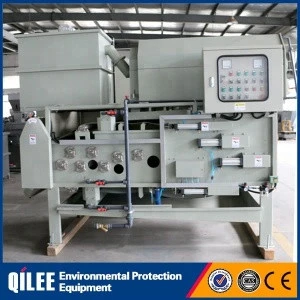 China Stainless Steel Belt Filter Press Machine For Sludge Dewatering