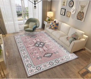 china tianjin carpet factory chenille 100 polyester Turkey  Iran Indian style floor  Rug price