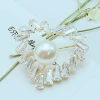 China wholesale fashion custom women korean baby bridal wedding brooch