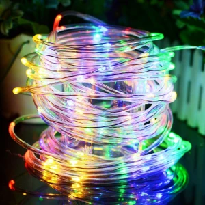 Christmas Decor light Ambiance Lighting 3AA Battery Waterproof 5M 50 LED Copper Wire Outdoor Fairy Rope String Holiday Light