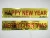 Import Christmas decoration foil banner PET New Year festival banners Birthday party metallic gold streamers from China